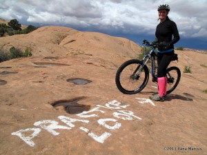 Practice Loop of Slickrock Trail Mountain Biking - Moab, Utah