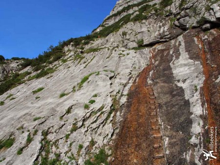 The Stairs of the First Via Ferrata