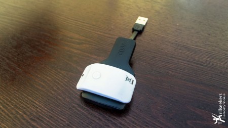 Mio LINK USB docking station with the optical sensor attached