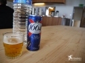 Un bière (6 euro) et un eau (5 euro) chez Refuge du Goûter nouveau