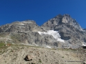 View of the Liongrat route from Abruzzi Hut - Climbing the Matterhorn via Liongrat
