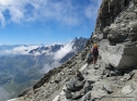 traverse before the Col du Lion - Climbing the Matterhorn via Liongrat