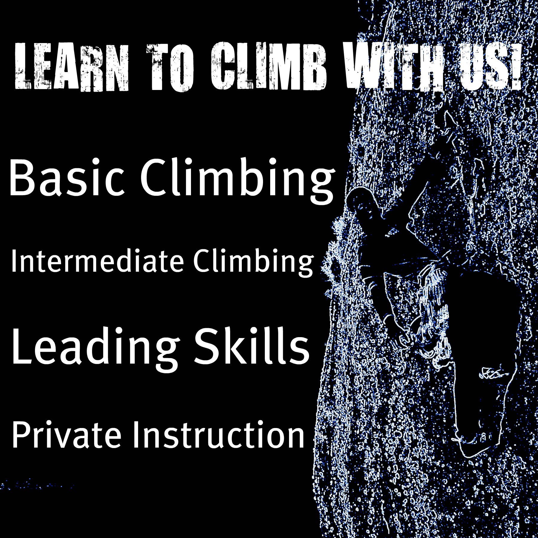 Premier outdoor rock climbing classes
