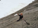 P6 - Topping the Barb's crux before our 10am thunderstorm