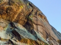 Looking at P6 from the ground. \"Shock Treatment\", Big Rock Candy Mountain