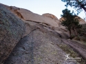 Looking up at the alternate start of 'Childhood's End' - South Platte, CO.