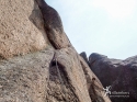 P8, "the crux". 'Childhood's End', Big Rock Candy Mountain - South Platte, CO.