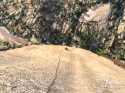 P10, 5.7R for this one lonely bolt. 'Childhood's End', Big Rock Candy Mountain - South Platte, CO.