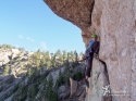 The Pterodactyl Traverse, P5. \'Shock Treatment\', Big Rock Candy Mountain - South Platte, CO.