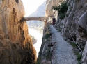 The famous bridge of El Caminito del Rey.