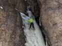 'Skylight' climb in Revelation Pants.