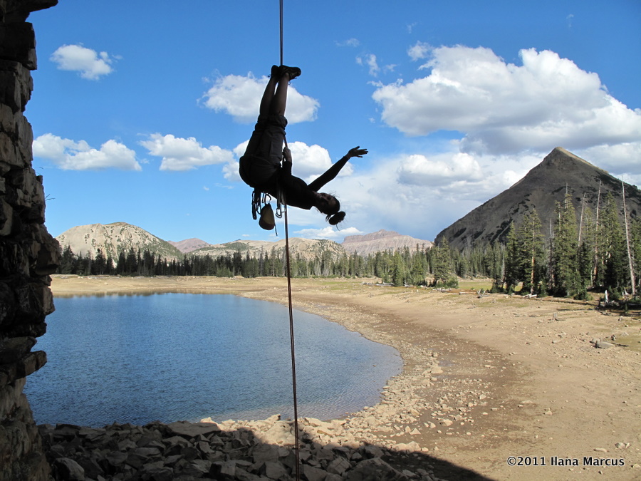 Playful Rappelling in the Uintas - Thrillseekers Anonymous